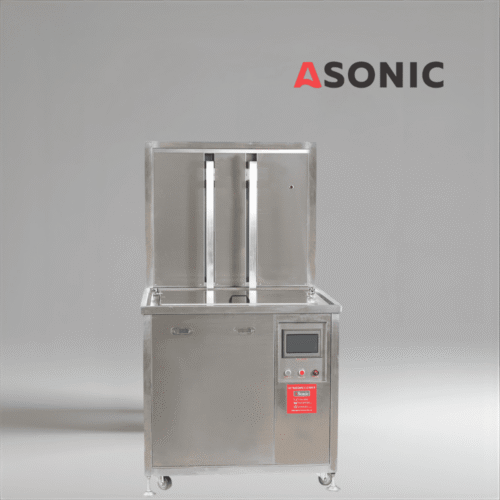 ASONIC IND-2000 Sistema de limpieza ultrasónica neumático para uso en la industria automotriz, aeroespacial y manufacturera.