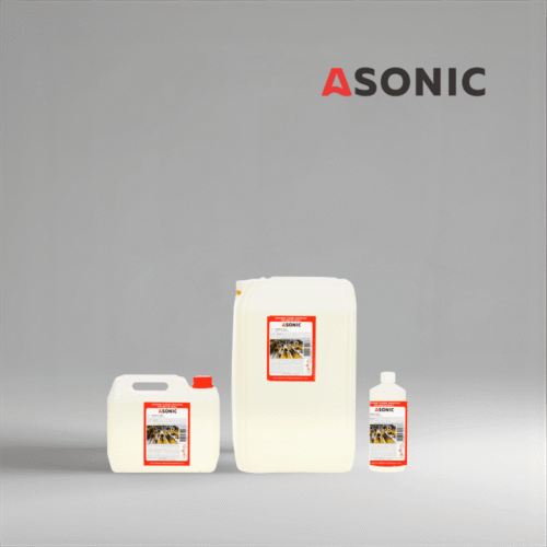 Detergente ultrasónico sensible ASONIC AS-SENS, solución segura para la limpieza de herramientas frágiles, ópticas y dispositivos médicos.