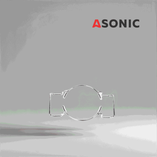 ASONIC: soporte para vasos de precipitados de laboratorio de 0,8 l, pequeño accesorio de acero inoxidable para aplicaciones de limpieza ultrasónica de precisión