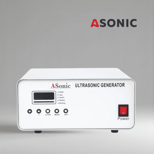 GENERADOR ASÓNICO Generador ASONIC para sistemas de limpieza por ultrasonidos, diseño duradero que proporciona una energía ultrasónica constante.