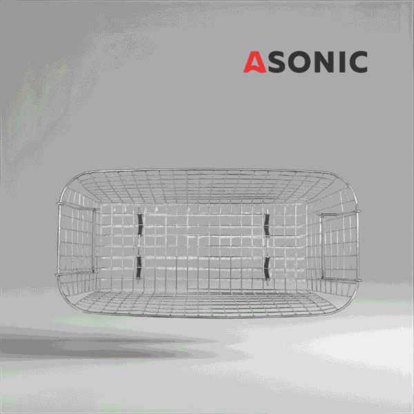 Cesta de acero inoxidable ASONIC PRO-30 BASKET-3 para limpiador ultrasónico PRO-30