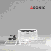 Máquina de limpieza por ultrasonidos ASONIC HOME-2500, unidad versátil para gafas, joyas y utensilios domésticos.