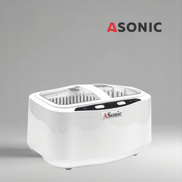Limpiador por ultrasonidos ASONIC HOME-2500, unidad de gran capacidad para joyas, herramientas, gafas y accesorios domésticos.