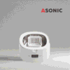 Limpiador ultrasónico ASONIC HOME-dent, solución portátil para el hogar para dentaduras postizas, retenedores y joyas.