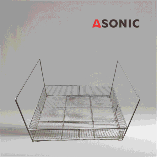 Cesta para limpiador ultrasónico ASONIC IND-1000: acero inoxidable de alta resistencia