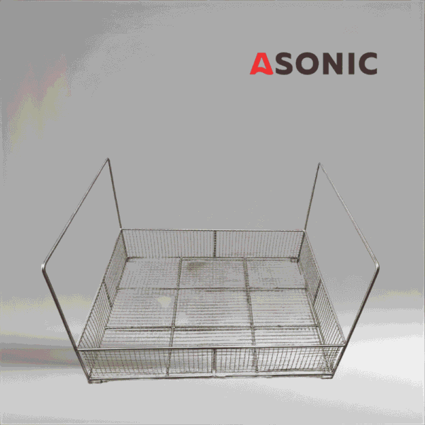 ASONIC IND-1000cesta Cesta de acero inoxidable para limpiador ultrasónico industrial ASONIC IND-1000
