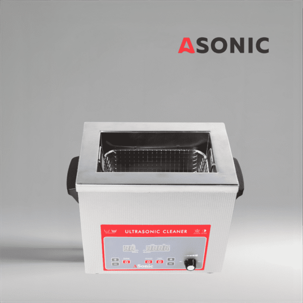 Limpiador ultrasónico ASONIC IND-40, solución eficaz para herramientas dentales, dispositivos ópticos e instrumentos de precisión.