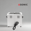 Limpiador ultrasónico ASONIC IND-40, unidad profesional compacta para la limpieza precisa de herramientas, instrumentos y piezas pequeñas.