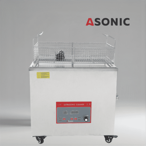 Sistema ultrasónico ASONIC IND-400 que proporciona resultados consistentes para componentes industriales e instrumentos de laboratorio.