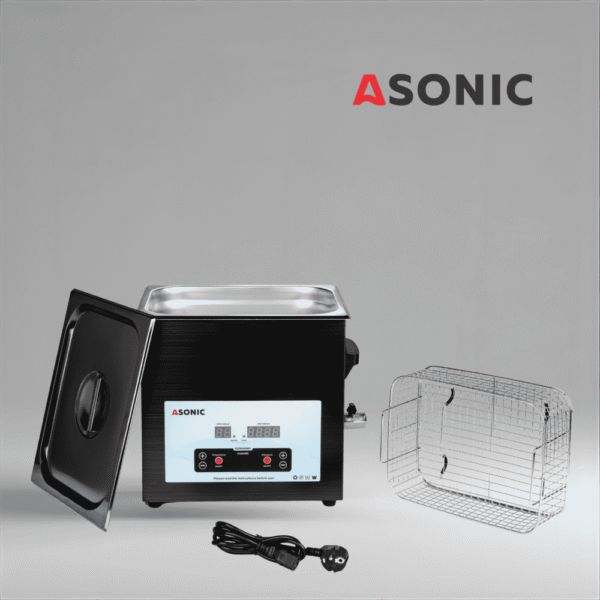 Máquina de limpieza ultrasónica de acero inoxidable con controles digitales