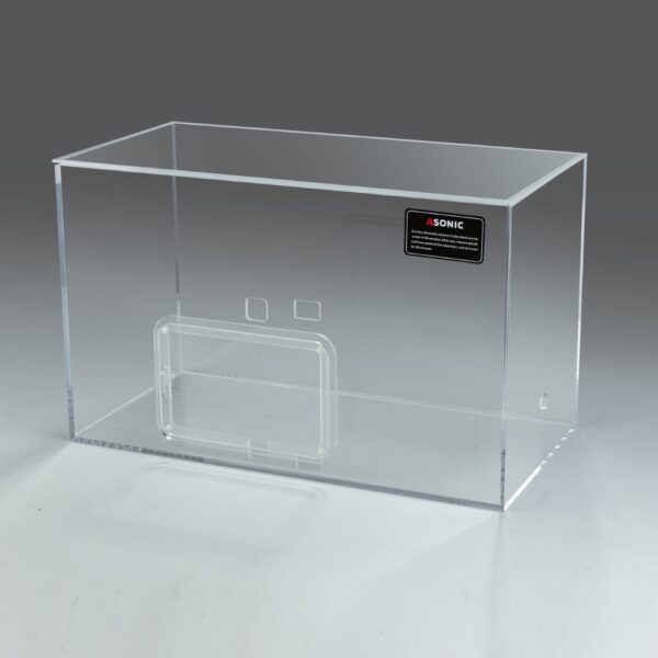 Caja silenciosa ASONIC para limpiadores ultrasónicos de 3 litros, vendida por separado o junto con la unidad de limpieza.