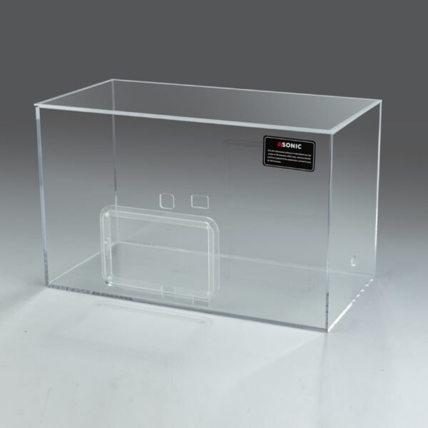Caja silenciosa ASONIC para limpiadores ultrasónicos de 3 litros, vendida por separado o junto con la unidad de limpieza.