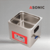 Máquina de limpieza ultrasónica de acero inoxidable ASONIC PRO-150 con controles digitales