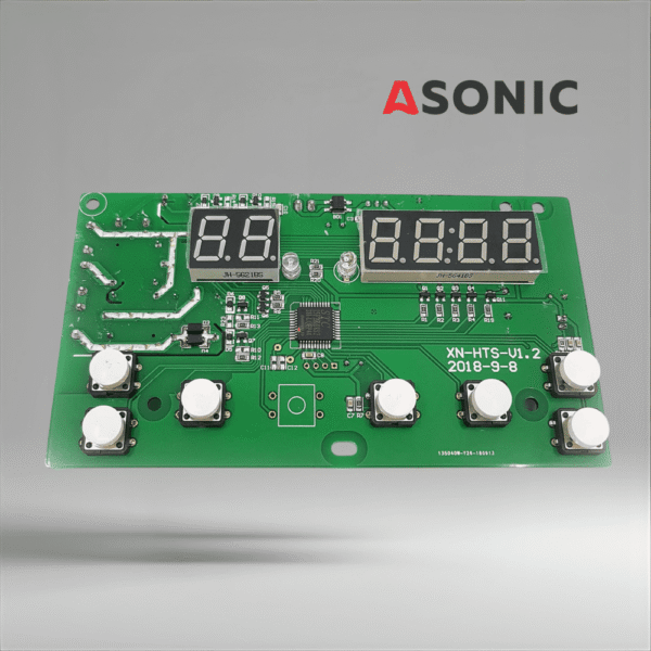 ASONIC-PRO modelo-pantalla PCB-desgasificación Placa PCB de visualización ASONIC PROmodel con función de desgasificación, placa de control de sustitución avanzada para máquinas de limpieza por ultrasonidos.
