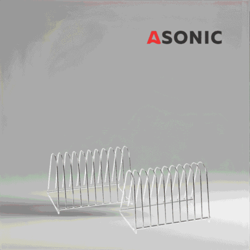 Soporte para discos ASONIC Vinyl Hold-10 diseñado para máquinas de limpieza ultrasónica, solución segura para múltiples LP.