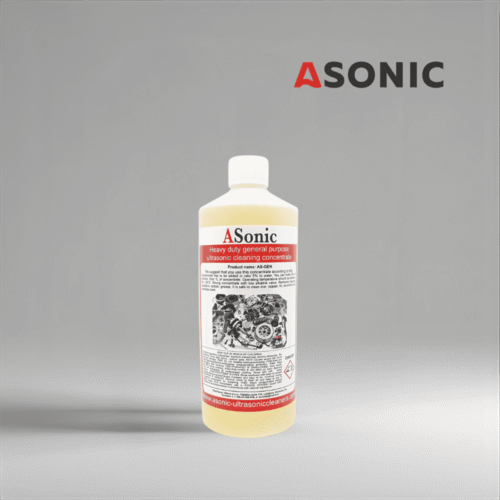 Limpiador ultrasónico general ASONIC AS-GEN-1, detergente universal de 1 l para laboratorios, talleres y uso diario.