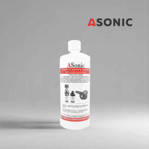 Limpiador ultrasónico biodegradable ASONIC AS-BIOX-1, solución ecológica de 1 l para tareas de limpieza seguras y eficientes.