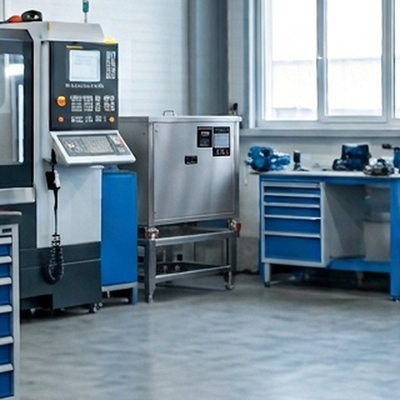 Limpiador ultrasónico industrial ASONIC en una planta de producción